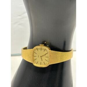 Vintage SFA Ladies Gold Tone Watch UNTESTED FOR PARTS 7" Saks Fifth Avenue